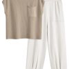 2 Piece Knit Sets For Women Trendy Sweatsuit Sets