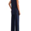 Women's 2 Piece Lounge Set 2025 Summer Casual Loose Tank Top Wide Leg Pants Matching Travel Outfits Tracksuit