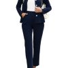 Women's Business Pant Suits Dressy Casual Long Sleeve 2 Piece Blazer Set for Office Work Outfits 2025