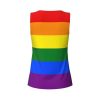 Rainbow Print Women's Workout Tank Top Quick-Drying Activewear Summer Fitness Outdoor Adventures