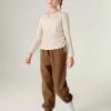 Girls' Clothes Long Sleeve Ribbed Knit Ruched Tops & Camo Jogger Pants Sets Fall Outfits with Pockets Size 6-14Y