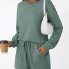 Lounge Sets for Women Two Piece Sweat Short Set Pajama Matching Outfits with Pocket 2025 Fall Fashion Clothes