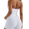 2 Piece Workout Sets for Women Halter Sports Bra Tank Gym Biker Shorts Outfits