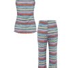 Kids Girls Tracksuits Piece Camisole Straped Shirts And Sweatpants Sets Workout Costume Summer Casual Outfit