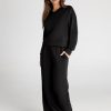 Women's 2 Piece Sweatsuits Sets Long Sleeve Pullover Tops Wide Leg Pants Casual Lounge Sweat Sets Fall Outfits