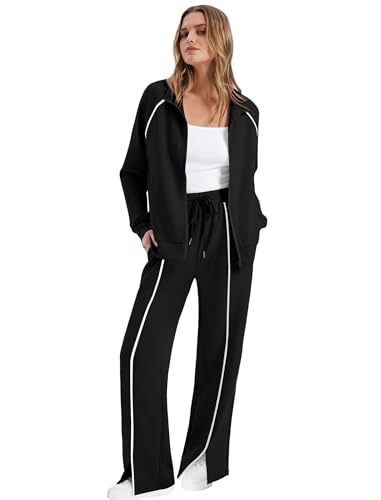 2 Piece Outfits for Women Lounge Sets Matching Sets Fall Fashion Clothing Travel Airport Vacation Clothes Pant Sets