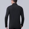3-Pack Men’s Quarter-Zip Pullover Lightweight Long Sleeve Athletic Jackets Performance Workout Running Shirts