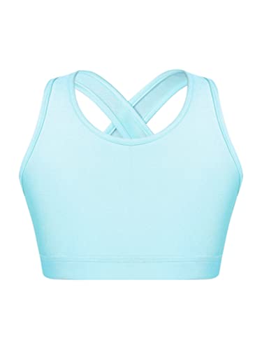 Kids Girls Athletic Dance Crop Top and Legging Gymnastics Dance Outfits 2 Piece Dancewear Gym Workout Outfits
