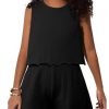 Girls' Summer 2 Piece Outfits Sleeveless Tank Tops and Wide Leg Shorts Sets