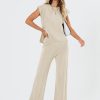2 Piece Sets for Women Summer Vacation 2025 Lounge Outfits Matching Two Pcs Spring Knit Tracksuits Sweat Suits