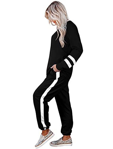 Sweatsuit for Women 2 Piece Outfits for Womens Crewneck Sweatshirts Pullover