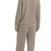 Lounge Sets for Women 2025 V Neck 2 Piece Outfits Airport Wide Leg Pants Matching Set Sweatsuits