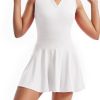 Cute Golf Tennis Dress Workout Athletic Dresses for Women with Shorts Pockets 2 Piece Sets Outfits Summer Clothes