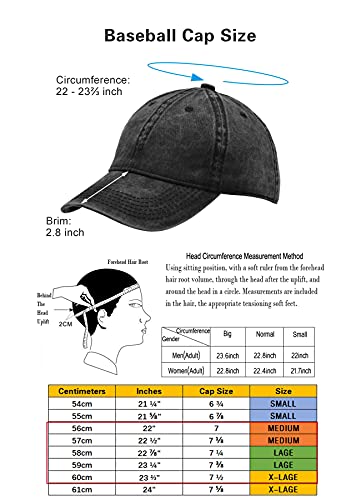 3 Pack Vintage Washed Cotton Adjustable Baseball Caps for Men Women Unstructured Low Profile Dad Hat