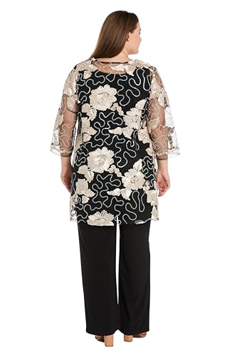 Women's Radiant Ribbon 3-Piece Pantsuit Set