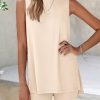2 Piece Sets for Women 2025 Summer Matching Lounge Shorts Set Resort Airport Travel Loungewear Outfits Clothing