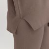 Women 2 Piece Outfits Sweatsuit Oversized Knit Pullover Sweater Tops Wide Leg Pants Lounge Set