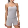 Cute Gym Yoga 2 Piece Outfits Sets for Women Workout Crop Tank Tops Athletic Shorts Lounge Wear Suit Clothes Summer
