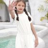 Girl Outfits Short Sleeve Tshirts and Shorts Summer Two Piece Sets Comfy Kids Clothing Size 120/130/140/150/160
