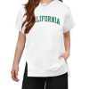Girls 2 Piece Outfit Summer Short Sleeve Loose Fit T-Shirt and Shorts Set Casual Activewear High-Low Hem Sweatshirt
