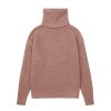 Women's Turtleneck 2 Piece Outfits Ribbed Knit Sweater Midi Pencil Skirt Set