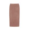 Women's Turtleneck 2 Piece Outfits Ribbed Knit Sweater Midi Pencil Skirt Set