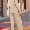 Two Piece Sets for Women Lounge Sets Casual V Neck Sweatshirt and Wide Leg Sweatpants Matching Sets Women Clothing