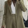 Women's Two Piece Outfits Dressy Blazer Jacket Wide Leg Pants 2025 Fall Business Casual Office Work Suit Sets