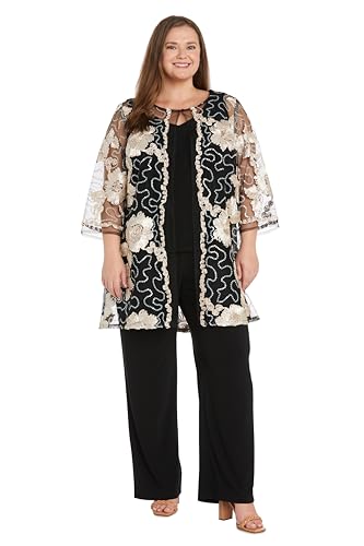Women's Radiant Ribbon 3-Piece Pantsuit Set
