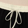Lounge Sets for Women 2 Piece Skirt Colorblock Drop Shoulder T Shirt and Skort Set Summer Tracksuits