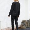 Lounge Sets for Women Two Piece Travel Outfits Sweatsuits 2 Piece Fashion 2024 Trendy Pajamas
