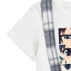 Girl's 2 Piece Outfits T-Shirt & Overall Skirt Set Clothing Sets