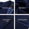 Women's 2 Piece Suit One Button Dressy Blazer Pants Suit Set Business Casual Outfits