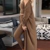 3 Piece Lounge Sets for Women Airplane Travel Outfits 2025 Fall Cardigan Sleeveless Top Pants Sets Matching Clothing