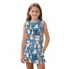 Girls 2 Piece Summer Outfits Tank Top and Shorts Set with Pocket for Workout Beach Vacation