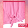 Girls Shorts Set - 2 Piece Short Sleeve Graphic Tee and Paperbag Twill or Denim Shorts Outfits for Girls (7-12)