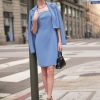 Women's Professional Business Lightweight Blazer Dress Suit Sets 2 Piece Work Office Fashion Outfits