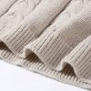 Women's Winter Chunky Cable Knit Long Skirt 2 Piece Outfit Sweater Sets