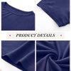 3 Pcs Women's Short Sleeve Crop Tops, Boat Neck Slim Fitted Cropped Shirts Workout Basic Tops