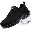 Steel Toe Shoes for Men Women Comfortable Non Slip Work Shoes Lightweight Unisex Safety Shoes Classic Style Sneakers Punta de