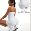 2 Piece Workout Sets for Women Halter Sports Bra Tank Gym Biker Shorts Outfits