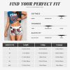 Cool Drum Set Print Women's Workout Shorts Elastic Athletic Gym Shorts Summer Seamless High-Waisted Yoga