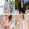 2 Piece Sets for Women Lounge Sets Button Down Matching Shorts Sets with Pockets Swiss Dot Outfits