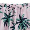 Family Matching Outfits Short Sleeve Button Down Hawaiian Shirt and Short Sets for Men Women Kids with Pockets