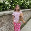 Girls Clothes 2 Piece Summer Outfits Drop Shoulder Top Pullover Sweatpants Jogger Set Sweatsuits Tracksuits 6-14Y