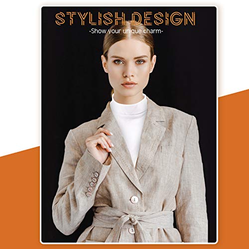 Fake Turtleneck Dickey Detachable Collars Set Half Top Mock Blouse Collar for Women Men