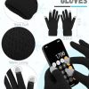 Warm Fleece Knit Winter Hat, Scarf & Touch Screen Gloves Set - Unisex Adult Winter Gifts