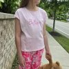 Girls Clothes 2 Piece Summer Outfits Drop Shoulder Top Pullover Sweatpants Jogger Set Sweatsuits Tracksuits 6-14Y