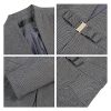 Women's Business Pant Suit Set 2 Piece Slim Fit Blazer Jacket One Button Buckle Closure Lady Work Suit for Office